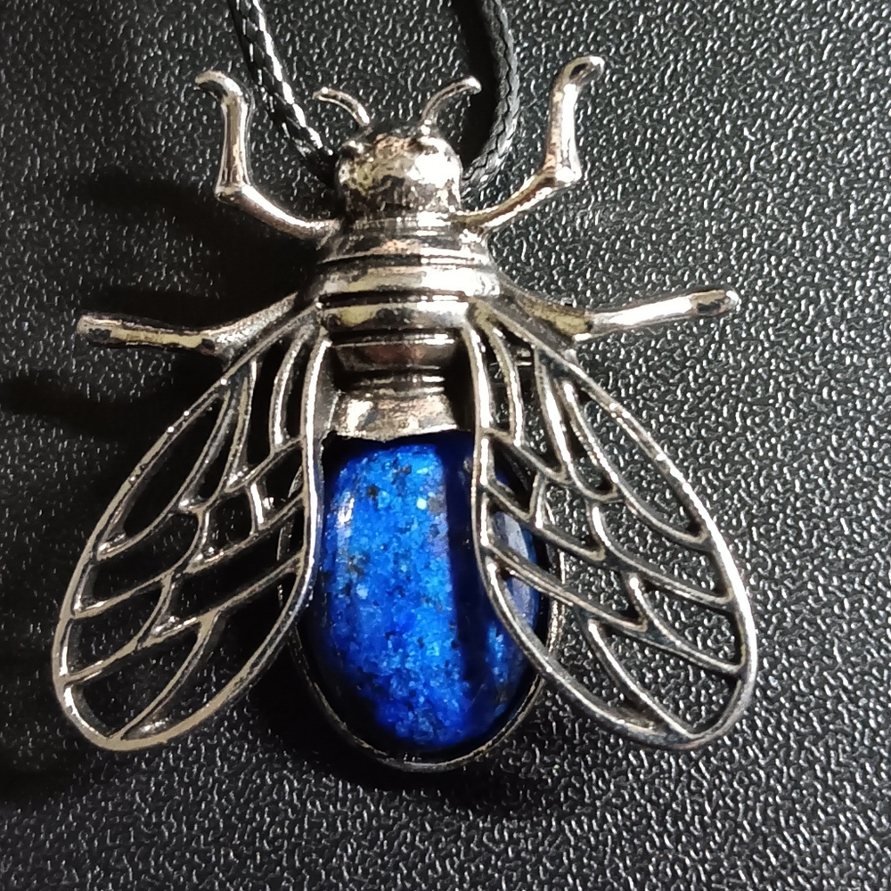 Bee Blue Stone Necklace (NWT)